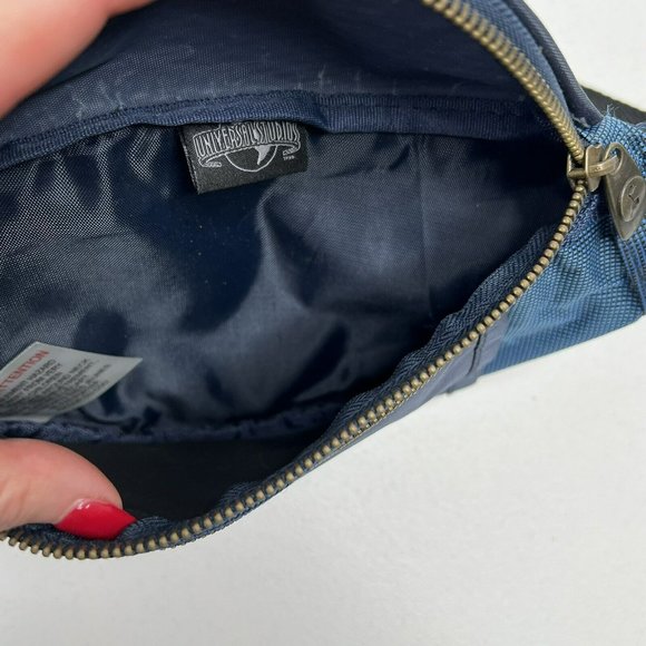 Universal Studios Fanny Pack Adjustable Waist Belt Bag Zippered Pockets Navy OS - Picture 8 of 16